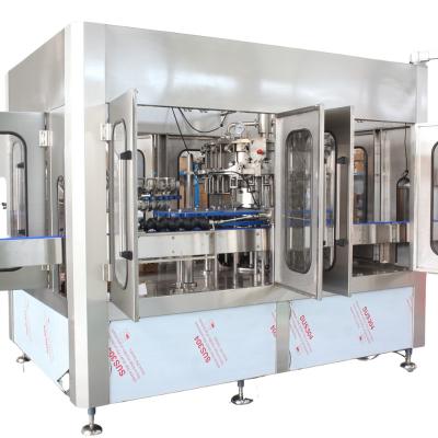 China Automatic Beverage Draft Beer Carbon Beverage Filling Capping Labeling Machine for sale