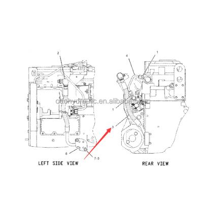 China OTTO Building Material Stores 205-1280 2051280 3315073 331-5073 Pipe GraderE12k Loader962h C7 LoaderE950h C7 E325d SkiderE535c E328d E329d for sale