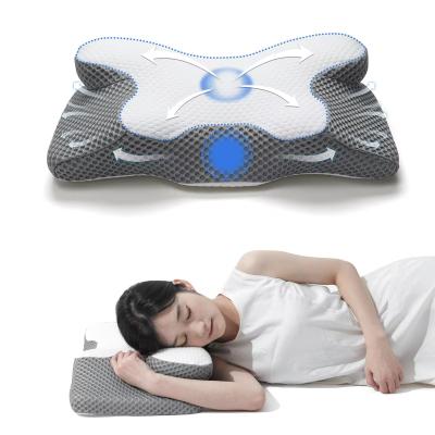 China Pulatree almofada cervical ergonômica para dormir almofadas de apoio ortopédico sem cheiro contorno dor no pescoço almofada de espuma de memória à venda