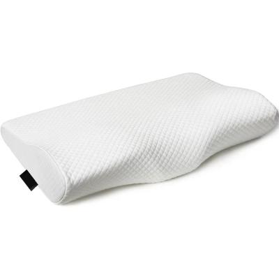 China Contoured Memory Foam Gel Pillow Butterfly Shape Sleeping Memory Pillow Cervical Traction Pain Relief Bamboo Pillow for sale