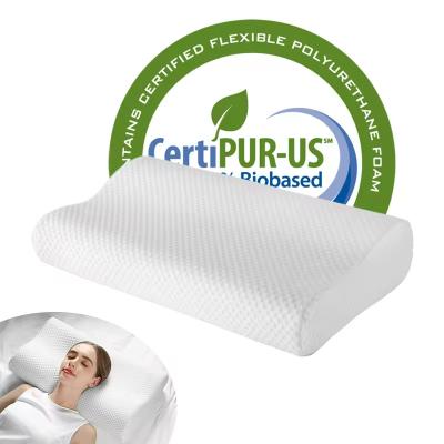 China Custom Contour Orthopedic Wave Cervical Almohadas Ortopedicas Para Dormir Memory Foam Bed Pillow For Sleeping for sale