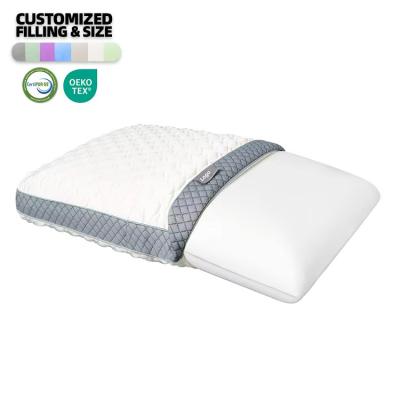 China Temperature Regulation Soft Gel Memory Foam Pillow With Massage Feature Body Camping for sale