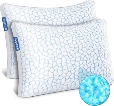 China Rectangular Gel Cooling Pillow Gel Infused Memory Foam Moisture Absorbent for sale