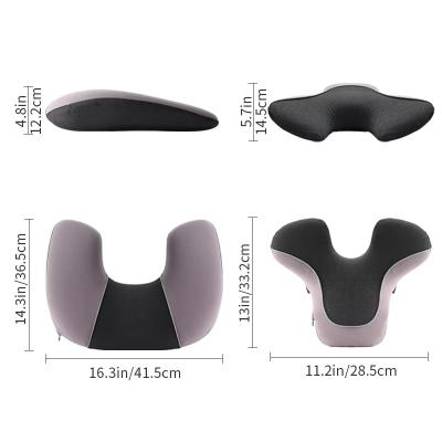 China Customized Memory Foam Seat Cushion Massage Orthopedic Back Support Cushion for sale