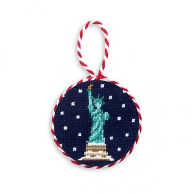 China Liberty Needlepoint Christmas Ornament Tree Decoration Snowy Statue for sale