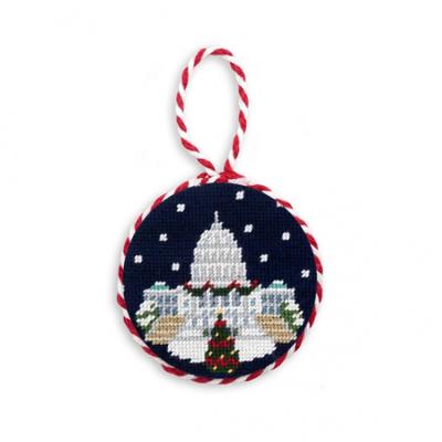 China Decoration Snowy Capitol Needlepoint Christmas Ornament Crafts for sale