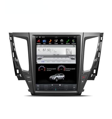 China KunLin Handsfree Car DVD Touch Screen Multimedia GPS Tesla Player with Carplay Auto Car GPS Radio for Mitsubishi Pajero Sport 2016 for sale