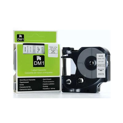 China COMPATIBLE black on white label printer cartridge compatible 12MM dymo D1 45013 LabelManager printer for sale