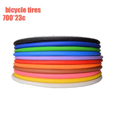 China Road Bikes 1PCS Road Bicycle Tires 700*23c Fixed Speed ​​Flying Bike Tire 11 Dead Colors K191 for sale