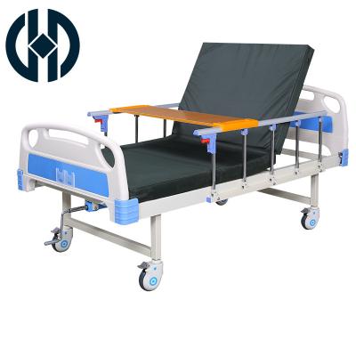 China Psychiatric Patient Plastic Back Wireless Bed Furniture Hospital Elevator Nursing Home Manual Hospital Bed for sale