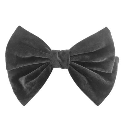 China European and American style large hair barrette velvet hair bows French clips hair barrettes accessories for women for sale