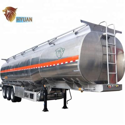 China HYUAN truck trailer 42000 liters acid/oil tanker truck semi trailer for acid/oil transportation for sale