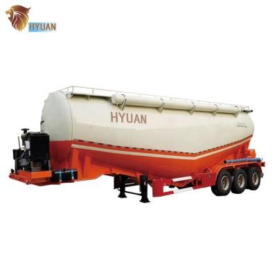 China Semi Truck Trailer 50-80ton Cement Tank Trailer 3axle Drive Ash Cement Bulker Sales for sale