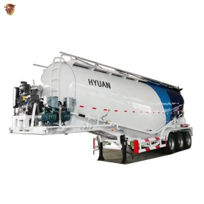 China Truck Trailer 3 Axle 30/40/50 Ton V Type Silo Lime Powder Cement Bulk Tank Trailer For Sale for sale