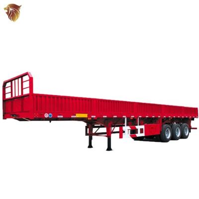 China Truck trailer side wall dropside cargo truck semi trailer hot sale for sale