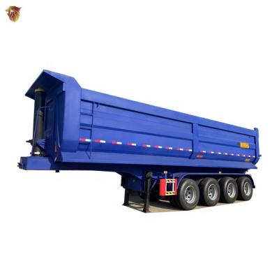 China 40 Cubic Meter Truck Trailer 3 Axle 4 Axle Dump Truck Semi Trailer Customized Unloading Trailer Sale for sale