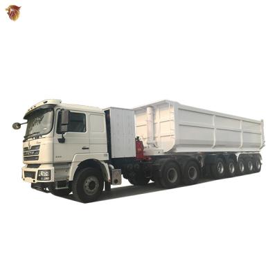 China Heavy Duty Truck Trailer 40ft 5 Axle Tipper Trailer 60 Ton Dump Semi Trailer For Sale for sale