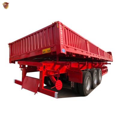 China Truck trailer HYUAN 3 axle 20ft container jerk dump truck trailer sale with low price for sale