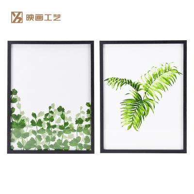 China Shop Wall Decoration Wood Poster Frame For 12x16 Pictures Black Wood Picture Frames Set Of 2 for sale