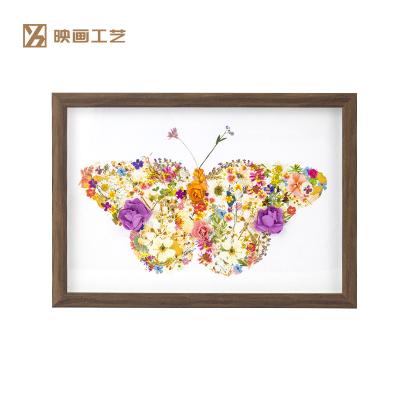 China Handmade Exquisite Art Deco Wall Decoration 3D Flower Decoration Photo Frame for sale