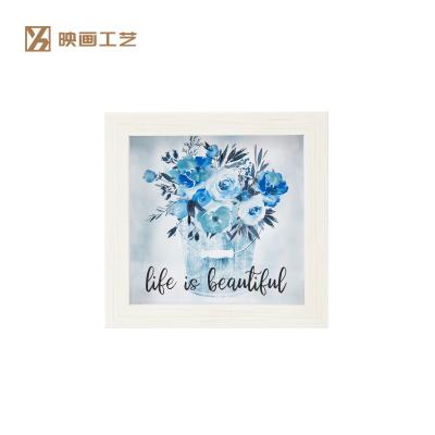 China Hot Selling Minimalist Picture Frame Wall Decoration Boutique Screen Printing Frame Stereoscopic Glass Painting Factory Can Customize for sale