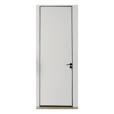 China Bulletproof Simple Modern Aluminum Clad Wooden Door Interior Door Can Be Customized for sale