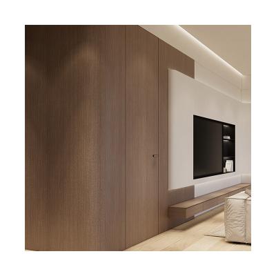 China MOKK Bulletproof Most Types Luxurious Invis Black White Solid Invisible Solid Wood Doors Interior Frameless Proof Doors System For Home for sale