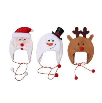 China Fashion Colorful Christmas Decoration Deer Deer Snowman Christmas Decoration Party Hat Children Funny Kids Santa Christmas Hat for sale