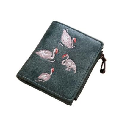 China New Design Waterproof Coin Purse For Women Embroidery Pattern Coin Purse Wallet For Lady Wallet Women Lady Purse for sale