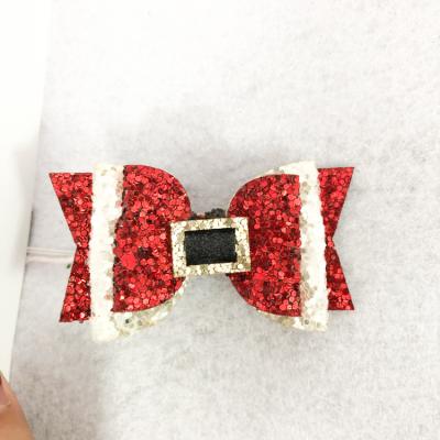 China Fashion Glitter Decoration Designer Christmas Custom Hair Clips For Women Little Girls Hair Accessories for sale