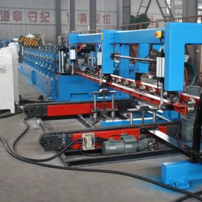 Cina PLC Controllo idraulica Highway Guardrail Roll Forming Machine con GCr15 Roller di acciaio in vendita