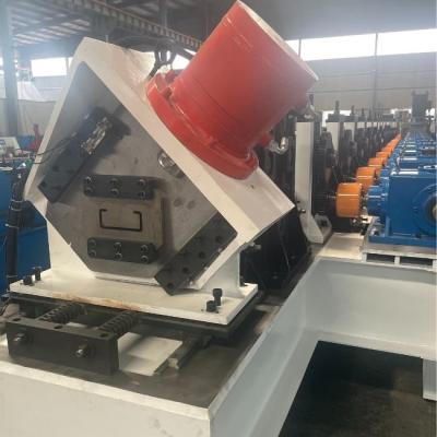 China OEM ODM C Purlin Roll Forming Machine Speed Servo Following Cr12Mov Quenched Cutter for sale