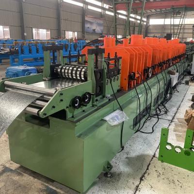 China High-speed 45 Degree Cutting Customizable Automatic CU and CZ Purlin Roll Forming Machine for sale