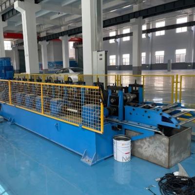 China Steel Solar Strut Channel Roll Forming Machine 7.5KW Hydraulic Cutting 16 Forming Stations for sale