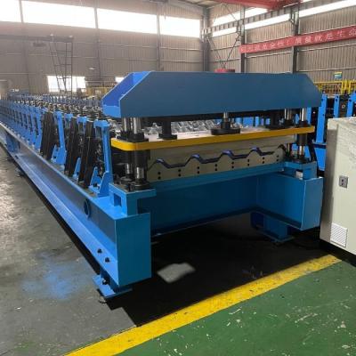 China Electric Steel Trapezoidal Sheet Roll Forming Machine With Rolling Speed 0.3-0.8mm Capacity for sale