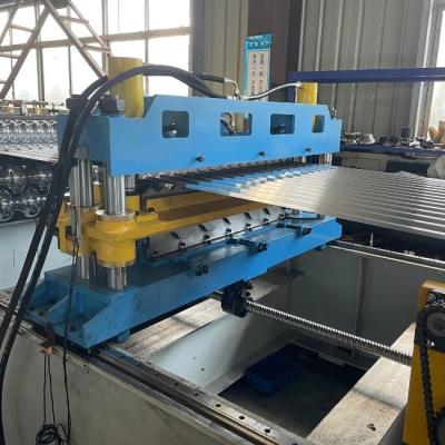 China Colored Corrugated Panel Roll Forming Machine Doble Layer Glazed Tile Roll Forming Machine for sale