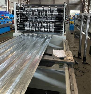 China Decking Floor / Wall Panel Double Layer Roll Forming Machine For PPGL PPGI AL Tiles for sale