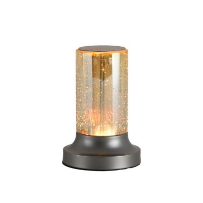 China Lighting Functions Wholesale New Rechargeable Usb Touch DC k5 Crystal  Shiny With glass Shadow Effect Home Bedroom Living Room Luxury Table Lamp for sale