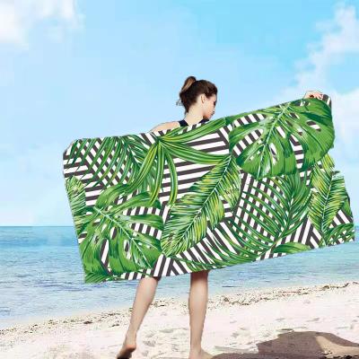 China Waffle Sand QUICK DRY Toalla De Piscina Micro Fiber Beach Towel Free Recycled Pool Towel for sale