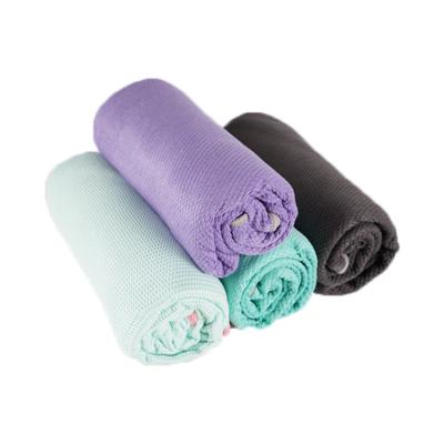 China High Density Custom Super Absorbent Non-slip Microfiber Yoga Towel for sale