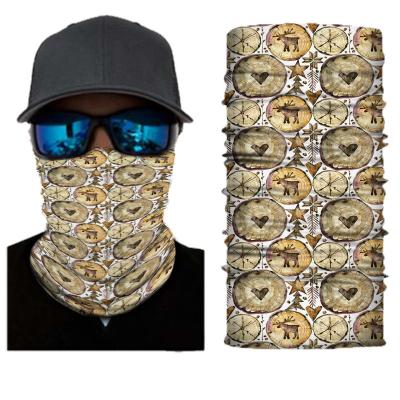 China Custom Printed Silk Cooling Arm Warmers Anti-UV Breathable Ice Fishing Neck Bandana Face Cover for sale