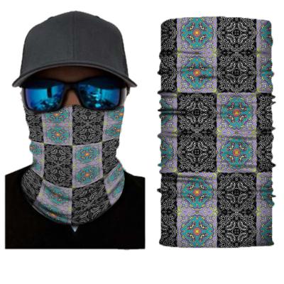 China Custom Printed Anti-UV Tube Silk Magic Bandana Ice Neck Tubular Cuff for sale