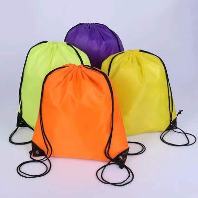 China Waterproof Drawstring Material Backpackbag Logo Material Bag Custom Colorful Eco-Friendly Environment for sale