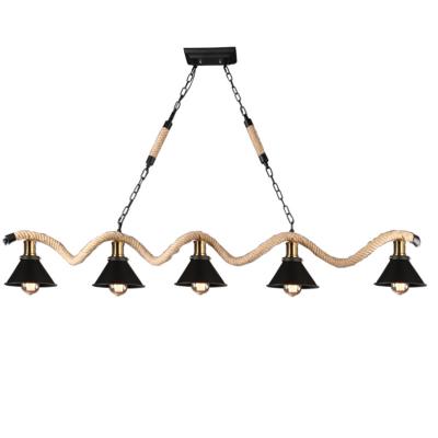 China Modern Hot Selling Modern Industrial Chandelier LED Black Finish Iron Style Pendant Light For Restaurant for sale