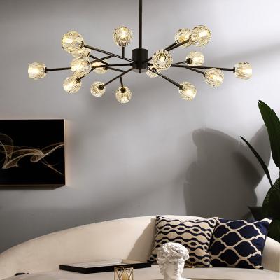 China Modern Gold Chinese Luxury Crystal Luxury Chandelier Pendant Lamp large Crystal Chandeliers Decoration Light de luxe moderne de salon for sale