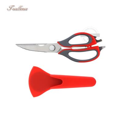 China High Quality Home Ktichen Stainless Steel Poultry Shears 7 In 1 Multi Purpose Kitchen Scissors Knife Cutter for sale