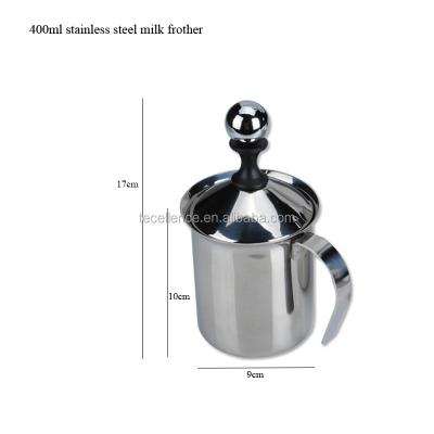 China Sustainable Manual Operated Milk Frother Stainless Steel Hand Pump Milk Frother Maker for sale