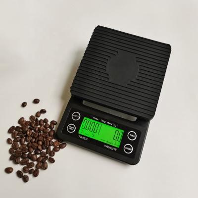 China WITH LID Digital Battery Operated Electronic Coffee Scale Kitchen Lid LCD Display Scale With Timer for sale