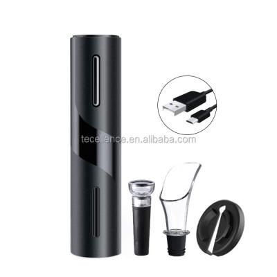 China Eco-friendly New Arrival Automatic Wine Bottle Opener USB Rechargeable Electric Wine Opener Set Of 4 for sale