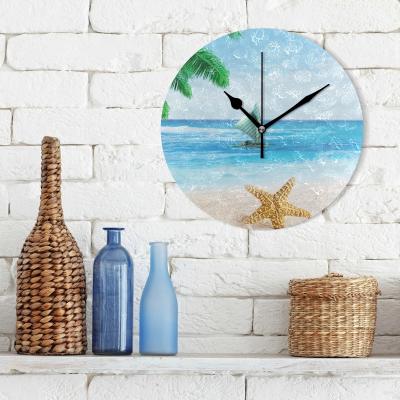 China Fancy Custom DIY Calendars Home Decorative Round Hanging Wall Clocks For Living Room for sale